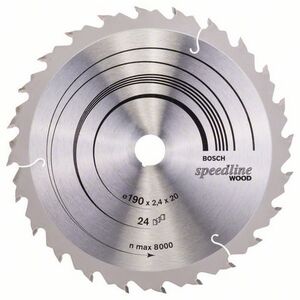 Bosch Tarcza pilarska SPEEDLINE WOOD 190x2,4x20mm 24Z 2 608 640 799