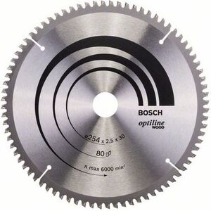 Bosch Tarcza pilarska Optiline Wood 254mm (2 608 640 437)