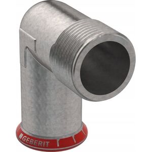 Geberit Mapress C-Stahl - Kolano przejciowe 90° z gw.zewn. d15-R 1/2 [20] - 21613