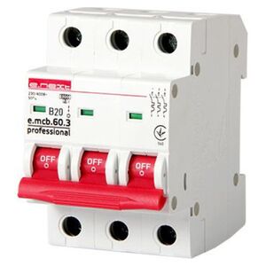 E.NEXT Wyłącznik nadprądowy e.mcb.pro.60 3P B20A 6KA (EX-P041027)