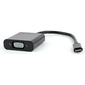 Adapter USB Gembird USB-C - VGA Czarny  (AB-CM-VGAF-01)