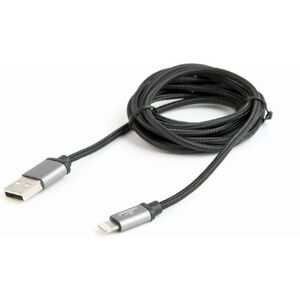 Kabel USB Gembird USB-A - Lightning 1 m Szary (CCB-mUSB2B-AMLM-6)