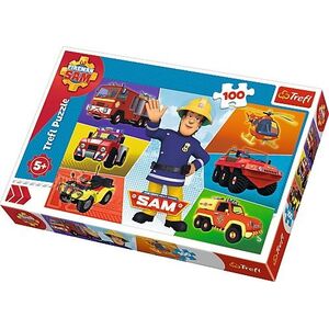 Trefl Puzzle 100 elementów - Pojazdy Strażaka Sama