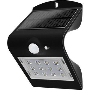 Kinkiet V-TAC Lampa Solarna Ścienna LED z czujnikiem ruchu VT-767 1.5W 220lm Czarny IP65 8277
