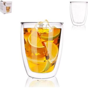 Orion Szklanka termiczna z podwójną ścianką do kawy, latte, herbaty, 0,33 l