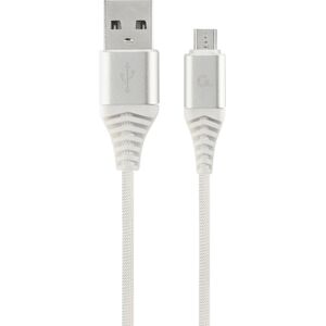 Kabel USB Gembird USB-A - microUSB 2 m Biały (CC-USB2B-AMmBM-2M-BW2)
