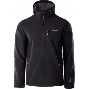 Kurtka męska Hi-Tec Caen czarno-pomarańczowa r. 2XL