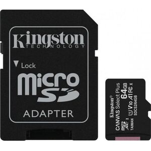 Karta Kingston Canvas Select Plus MicroSDXC 64 GB Class 10 UHS-I/U1 A1 V10 (SDCS2/64GB)