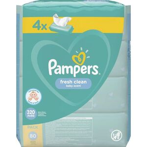 Pampers Chusteczki nawilżane FreshClean 4x80 szt.