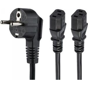 Kabel zasilający StarTech StarTech 2M SCHUKO CEE7 TO 2X C13 CORD/.