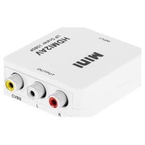 System przekazu sygnału AV Cabletech RCA (Cinch) x2 - HDMI biały (KOM0982)