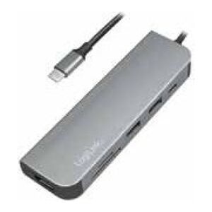HUB USB LogiLink 1x microUSB 1x SD 1x USB-C  + 2x USB-A 3.2 Gen1 (UA0343)