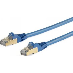 StarTech STARTECH.COM 10m CAT6a-Ethernet-Kabel - Blau - RJ45-Ethernet-Kabel - Snagless - STP-Kabel - Kupfer - 10-Gbit Netzwerkkabel