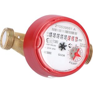 BMETERS Wodomierz antymagnetyczny GSD8-I ciepła woda, 1/2" AC Q3-1,6 m3/h, Tmax:90°C,L=110mm, MID R100/R50 AM