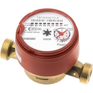 BMETERS Wodomierz antymagnetyczny GSD8-I ciepła woda, 1/2" AC Q3-2,5 m3/h, Tmax:90°C,L=110mm, MID R100/R50 AM