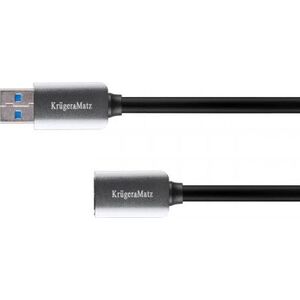 Kabel USB Kruger&Matz USB-A - USB-A 1 m Czarny (KM0336)