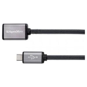 Kabel USB Kruger&Matz USB-A - microUSB 1 m Czarny (KM0332)