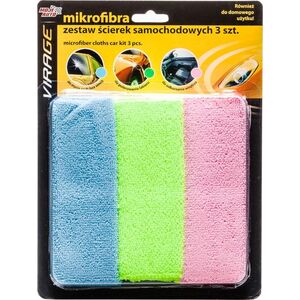 Moje Auto Moje Auto ściereczki z mikrofibry - zestaw 3 szt uniwersalny