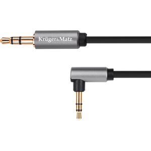 Kabel Kruger&Matz Jack 3.5mm - Jack 3.5mm 1m srebrny (KM1232)