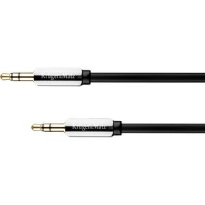 Kabel Kruger&Matz Jack 3.5mm - Jack 3.5mm 1.8m srebrny (KM0313)