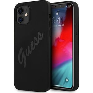 Guess Etui Guess GUHCP12SLSVSBK Apple iPhone 12 mini czarny/black hardcase Script Vintage