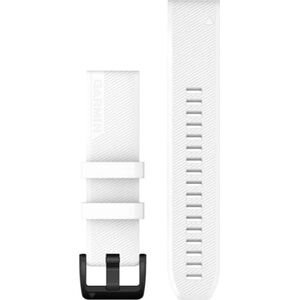 Garmin GARMIN pasek silikonowy na nadgarstek QuickFit 22 (biały / czarna sprzączka)
