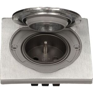 Orno Gniazdo hermetyczne podtynkowe z/u IP55 stal nierdzewna OR-AE-1397