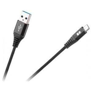 Kabel USB Rebel USB-A - microUSB 2 m Czarny (RB-6000-200-B)