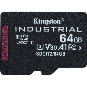 Karta Kingston Industrial MicroSDXC 64 GB Class 10 UHS-I/U3 A1 V30 (SDCIT2/64GB)