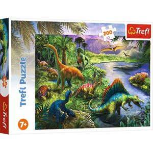 Trefl Puzzle 200el Drapieżne dinozaury 13281 Trefl p12