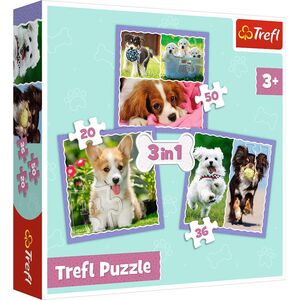Trefl Puzzle 3w1 Urocze pieski 34854 Trefl p8