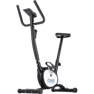 Rower stacjonarny One Fitness treningowy mechaniczny RW3011 czarno-biały