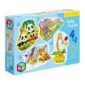 Multigra Baby Puzzle 4w1 Dzikie zwierzęta