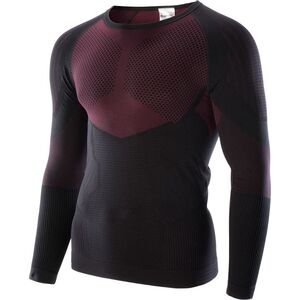 Hi-Tec Bielizna termoaktywna męska bluza Hino Top czarno-czerwony rozmiar M/L