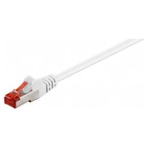 Goobay CAT 6 Kabel łączący, S/FTP (PiMF), biały - Długość kabla 1.5 m