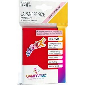 Gamegenic Gamegenic: Japanese Size Prime Sleeves (62x89 mm) 60 sztuk, Red