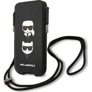 Etui na tablet Karl Lagerfeld Karl Lagerfeld Torebka KLHCP12MOPHKCK 6,1" czarny/black hardcase Saffiano Ikonik Karl&Choupette Head
