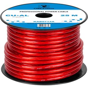 Cabletech Kabel samochodowy 8Ga OD6.7mm CU+AL 25m