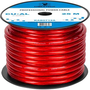 Cabletech Kabel samochodowy 4Ga OD10mm CU+AL