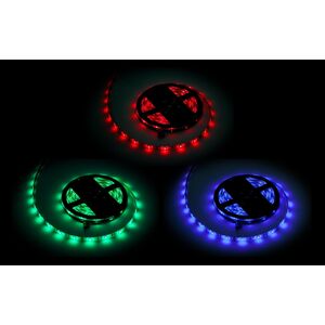 Taśma LED Rebel Sznur diodowy 5m Rebel RGB(150x5050 SMD), wodoodporny -- białe PCB
