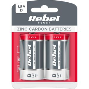 Rebel Bateria Greencell D / R20 2 szt.