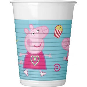 GoDan Kubeczki plastikowe Świnka Peppa 200ml 8szt Godan