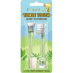 Końcówka Jack N' Jill, Wymienne główki do szczoteczki sonicznej Tickle Tooth, 2 szt