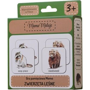 Mama Maluje Memo Zwierzęta Leśne