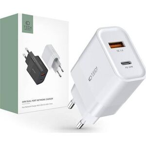 Ładowarka Tech-Protect 1x USB-A 1x USB-C 3 A (9589046926792)