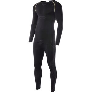 Brugi Bielizna termoaktywna męska zestaw bluza + spodnie kalesony legginsy Brugi 4RCG czarny rozmiar L/XL