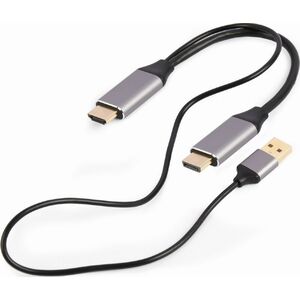 Adapter AV Gembird DisplayPort - HDMI czarny (A-HDMIM-DPM-01)