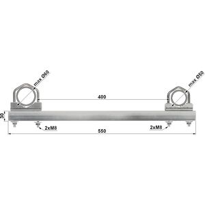 Delta Obejma dystansowa OR-40R50/60