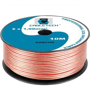 Konwerter Cabletech Kabel głośnikowy CCA 1.0mm  10M