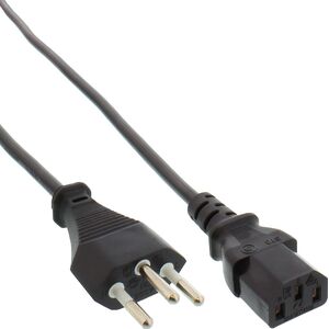 Kabel zasilający InLine 40pcs. Bulk-Pack InLine® power cable, power plug Switzerland to C13 plug, 1.8m
